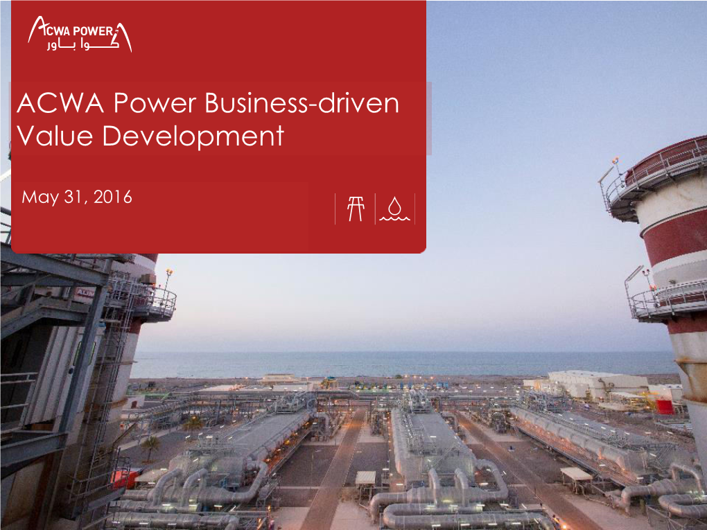 ACWA Power Business-Driven Value Development