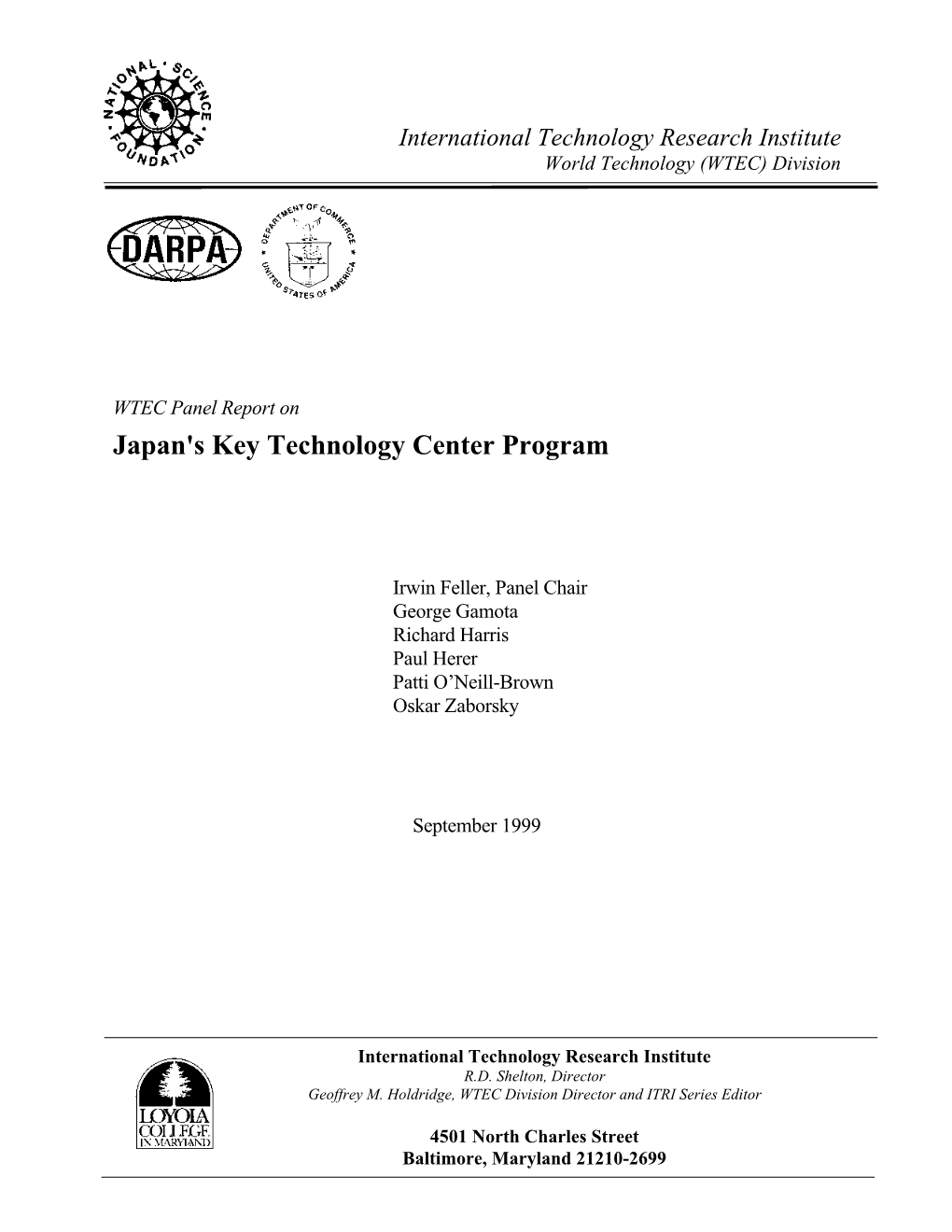 Japan's Key Technology Center Program