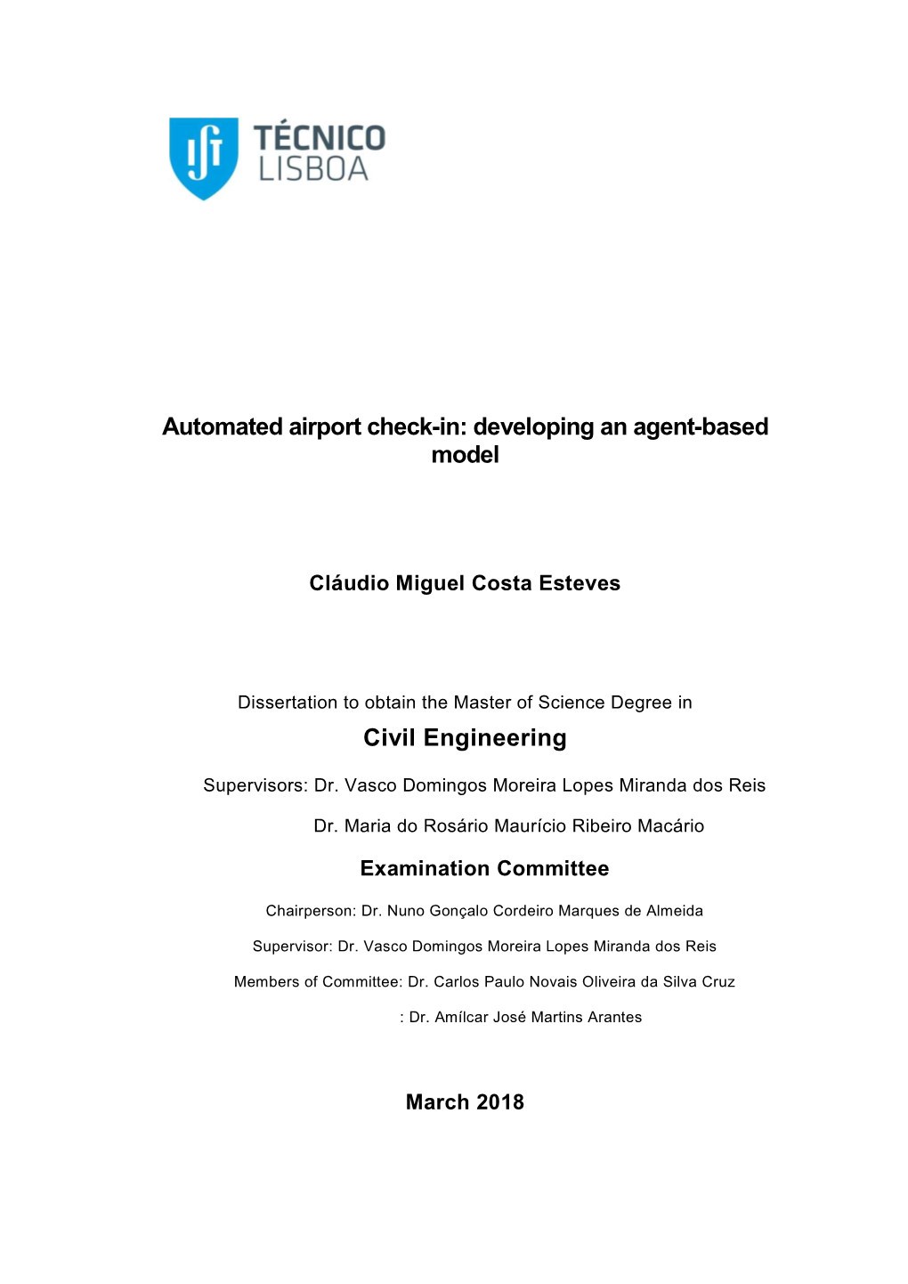Automated Airport Check-In: Developing an Agent-Based Model