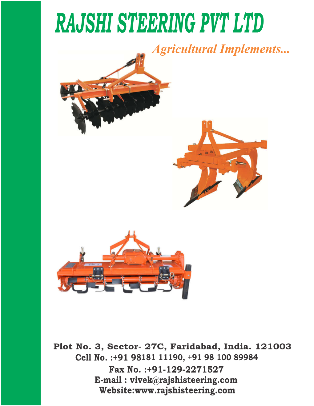 Poly Disc Harrow / Plough