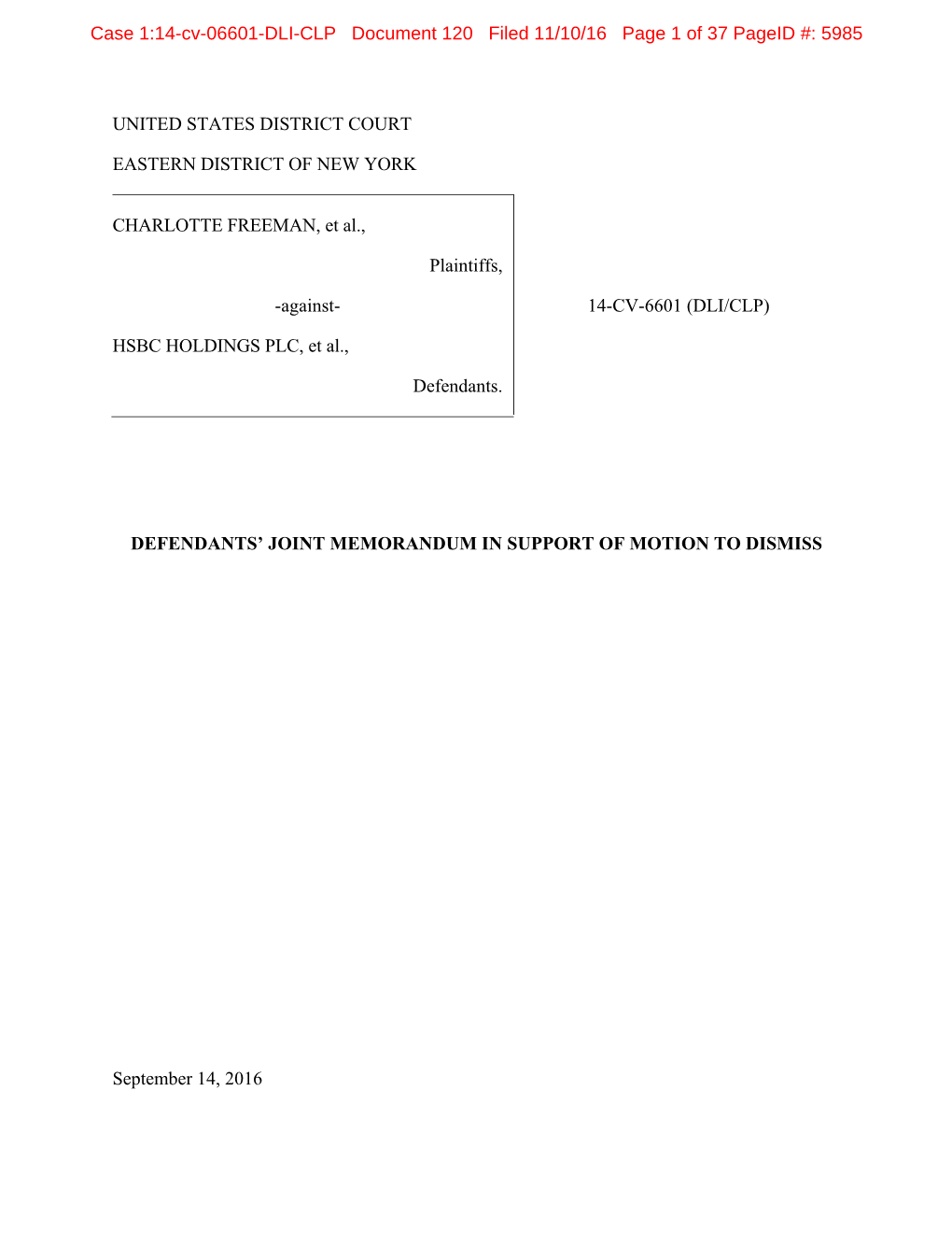 United States District Court Eastern District of New