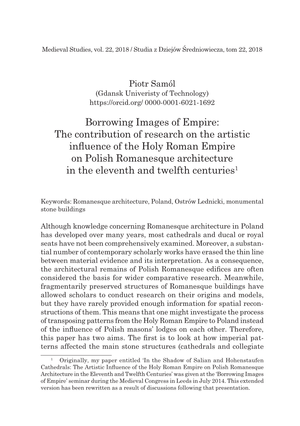 Borrowing Images of Empire: the Contribution of Research on The