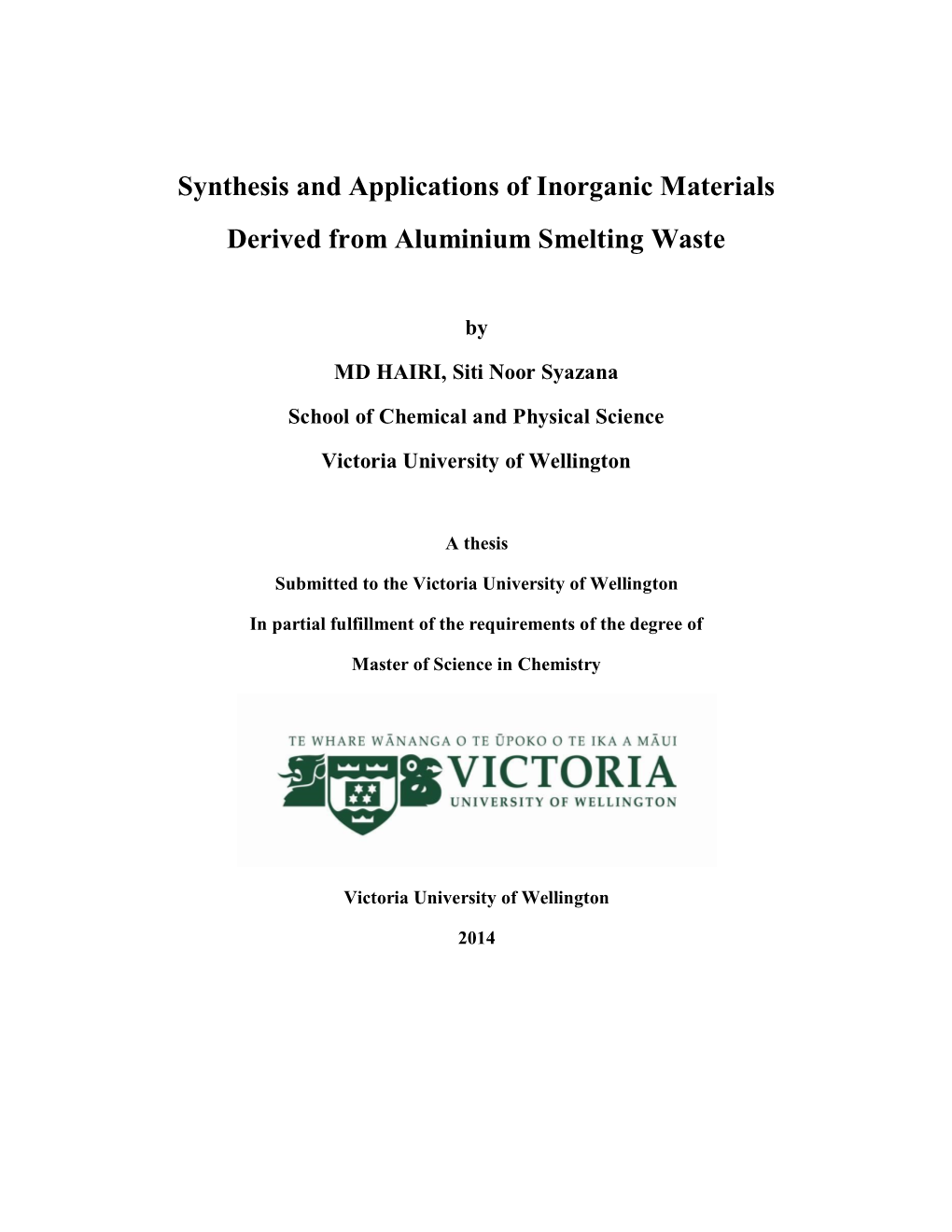 Synthesis and Applications of Inorganic Materials Derived from Aluminium Smelting Waste