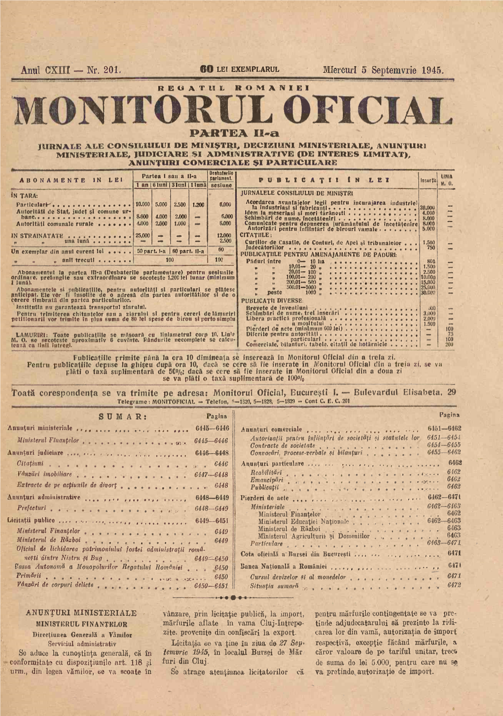 Monitorul Oficial Dill a Dotta Zi