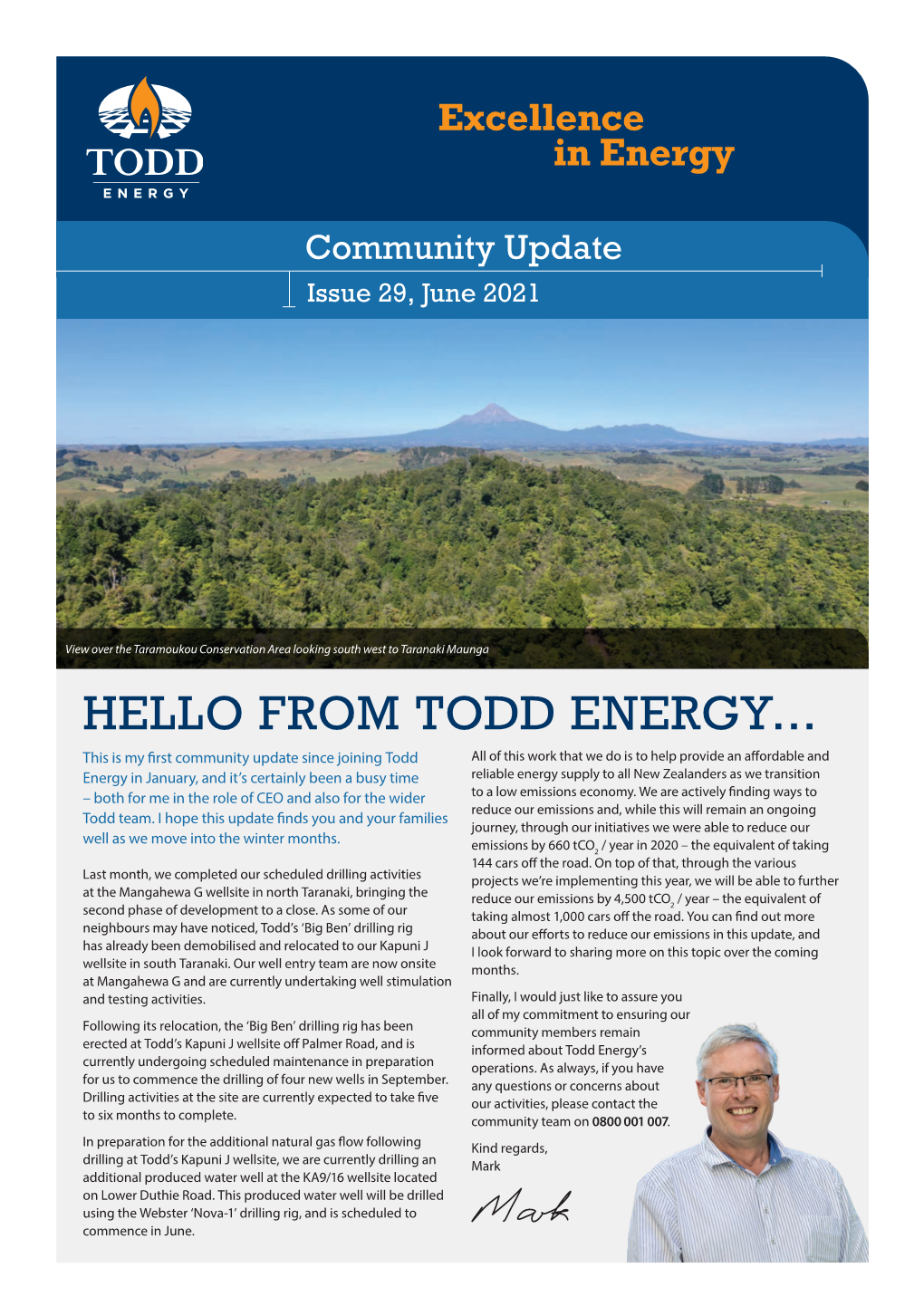 Hello from Todd Energy