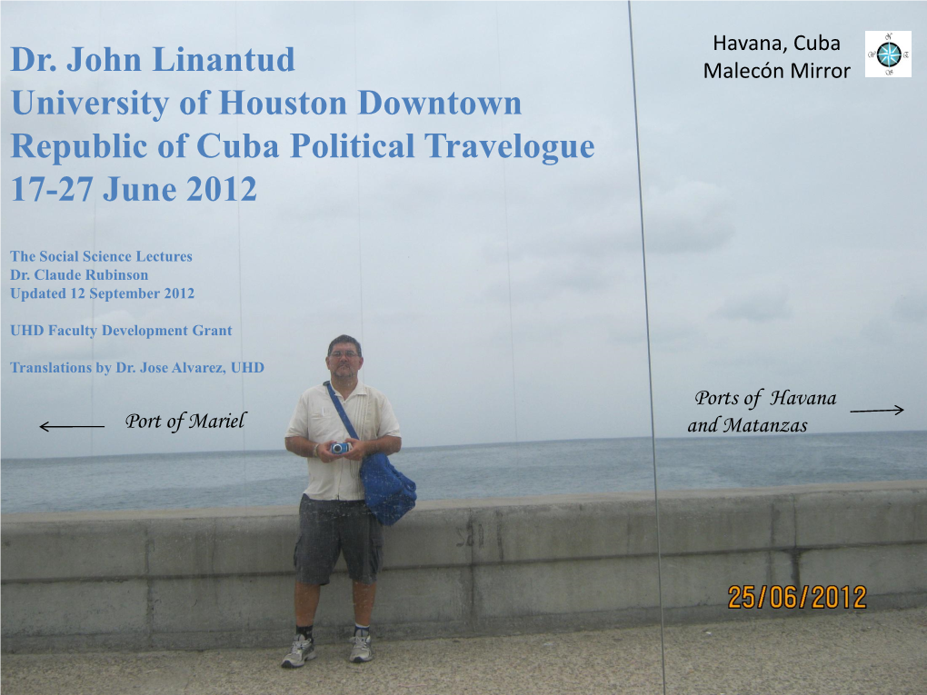 Cuba Travelogue 2012