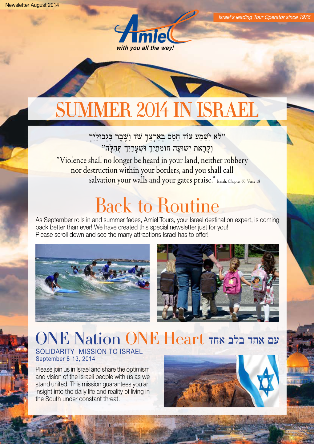 August 2014 Newslette – Summer