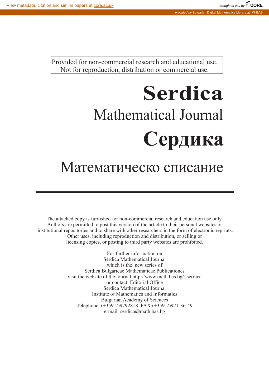 CORE View Metadata, Citation and Similar Papers at Core.Ac.Uk