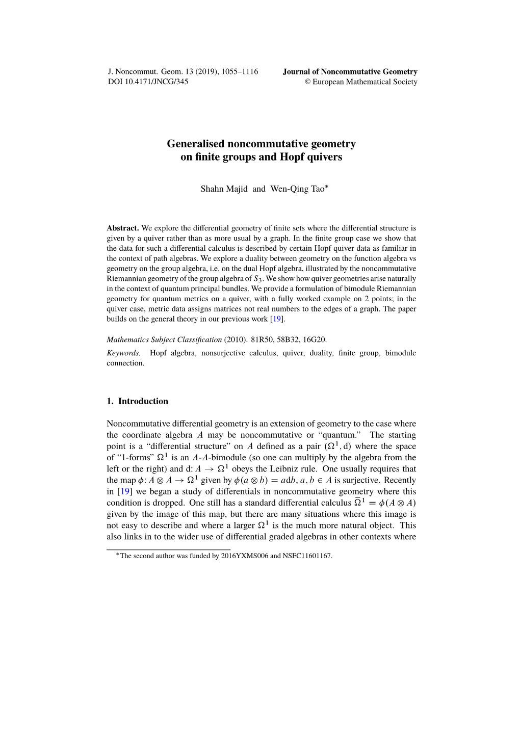 Generalised Noncommutative Geometry on Finite Groups and Hopf