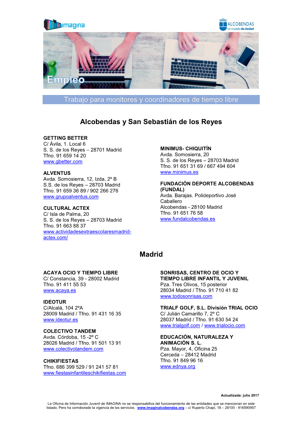 Recursos Para Monitores Y Coordinadores