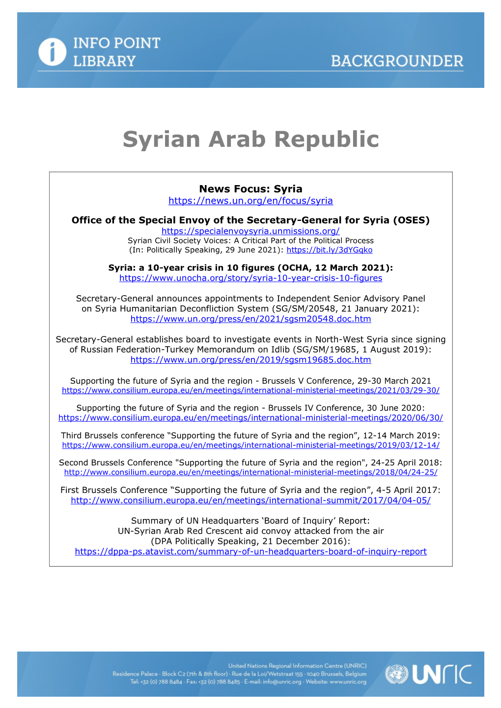 Syrian Arab Republic