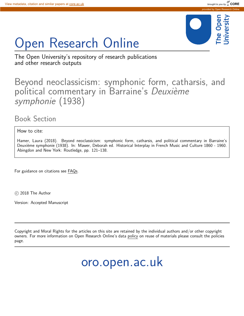 Open Research Online Oro.Open.Ac.Uk