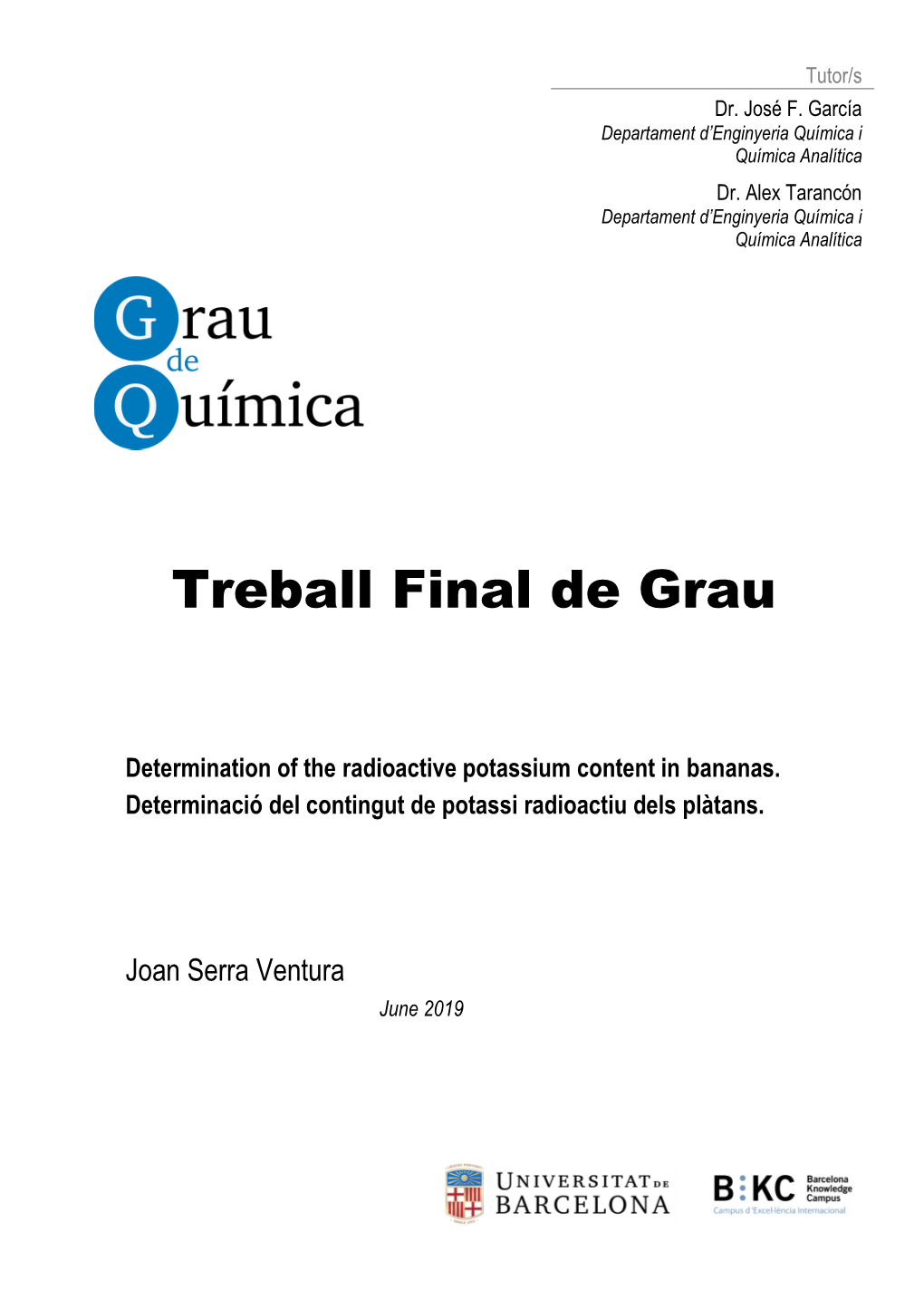 Treball Final De Grau