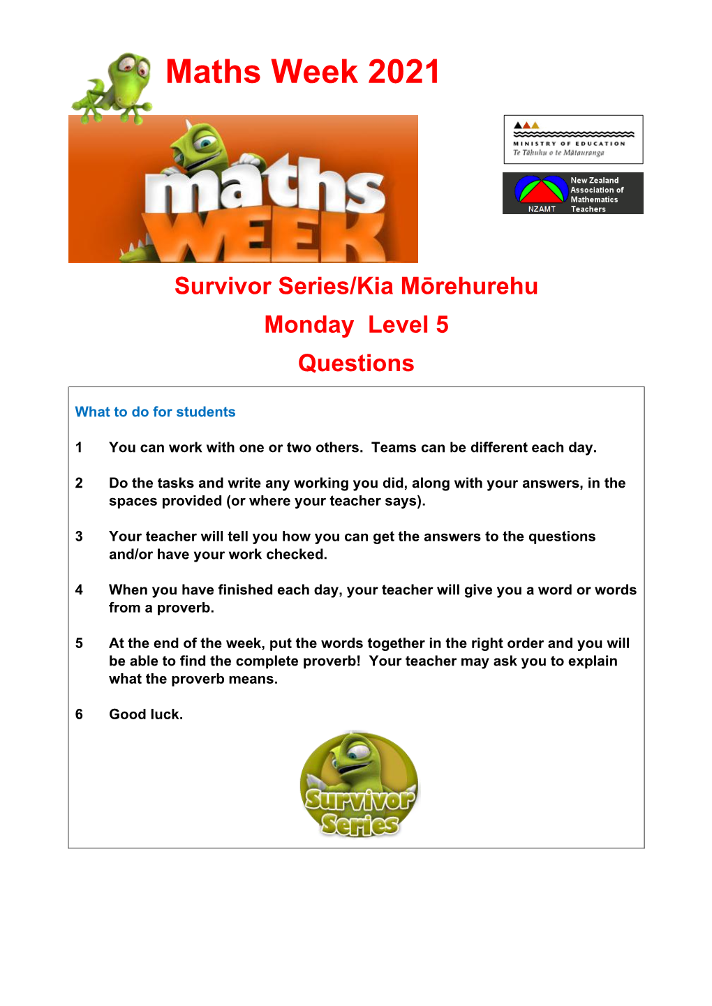 Maths Week 2021