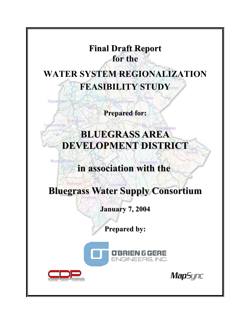 Interested in Future Water Supplies for the Nicholasville Area? Read The