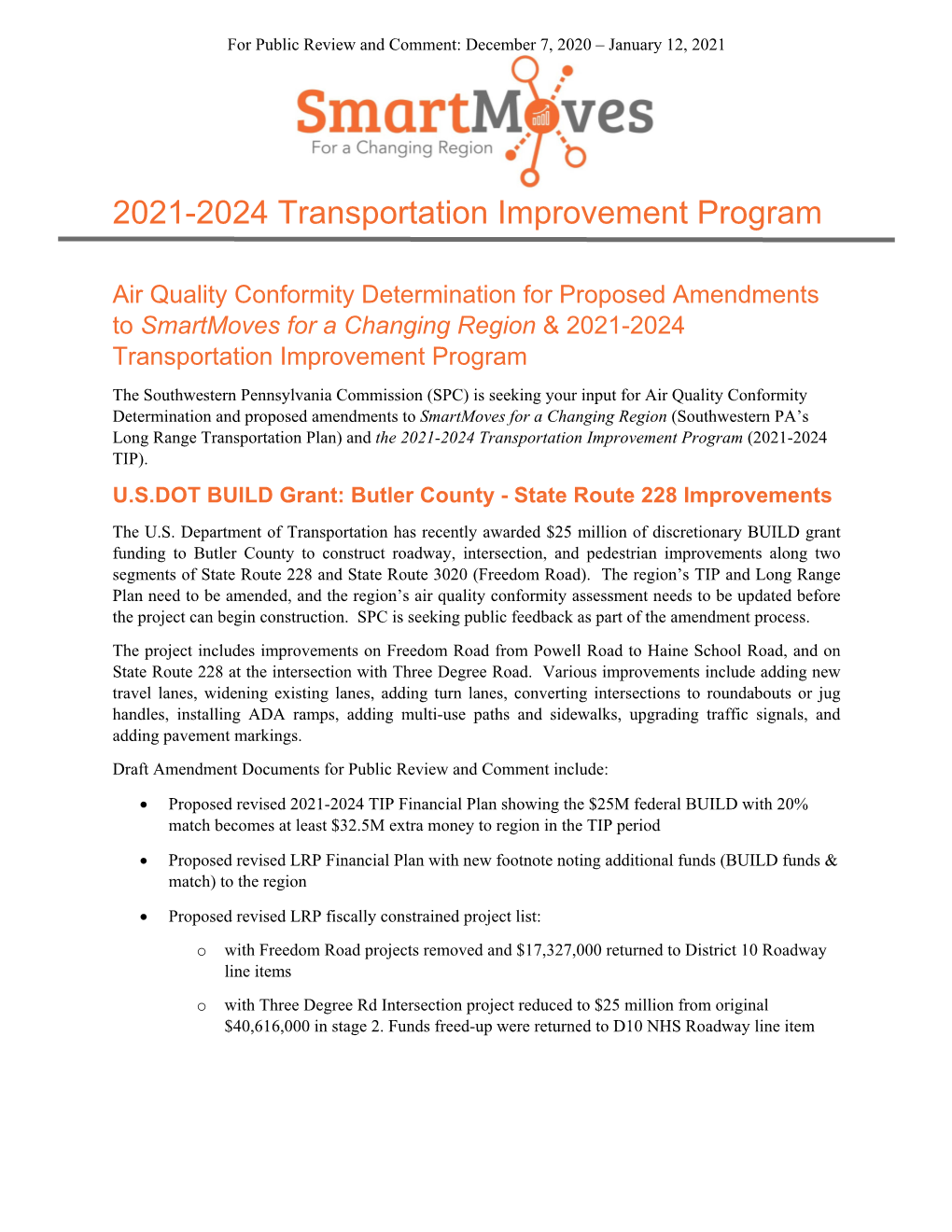 2021-2024 Transportation Improvement Program