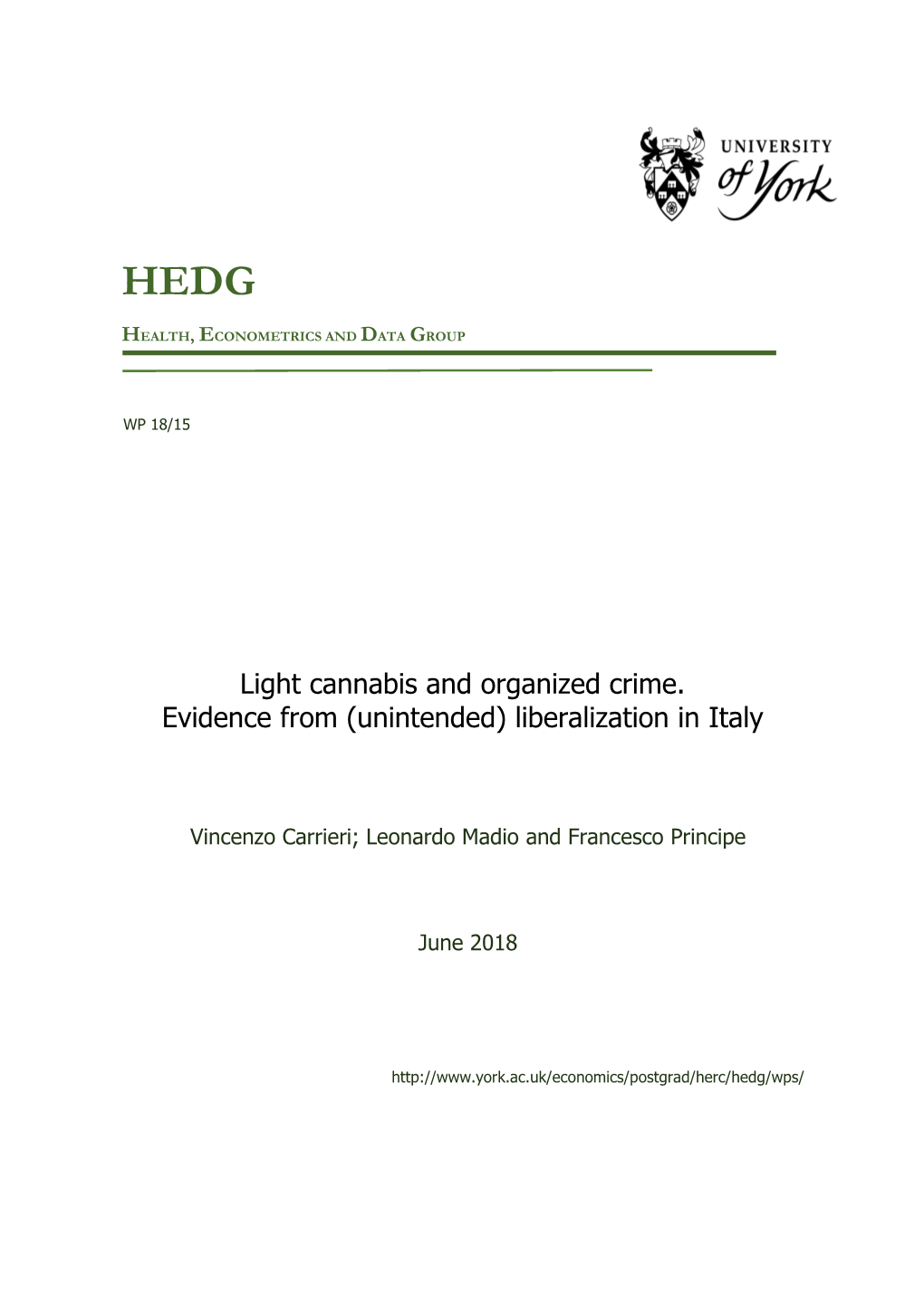 Light Cannabis and Organized Crime. Evidence from (Unintended) Liberalization in Italy
