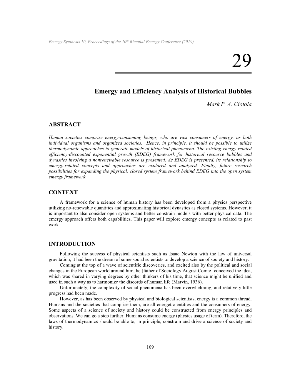 Emergy and Efficiency Analysis of Historical Bubbles