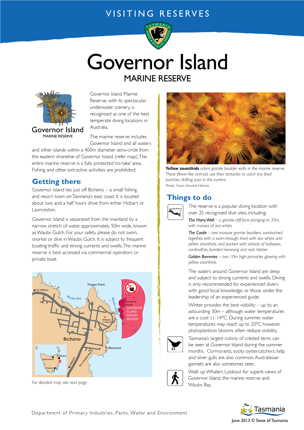 Governor Island MARINE RESERVE