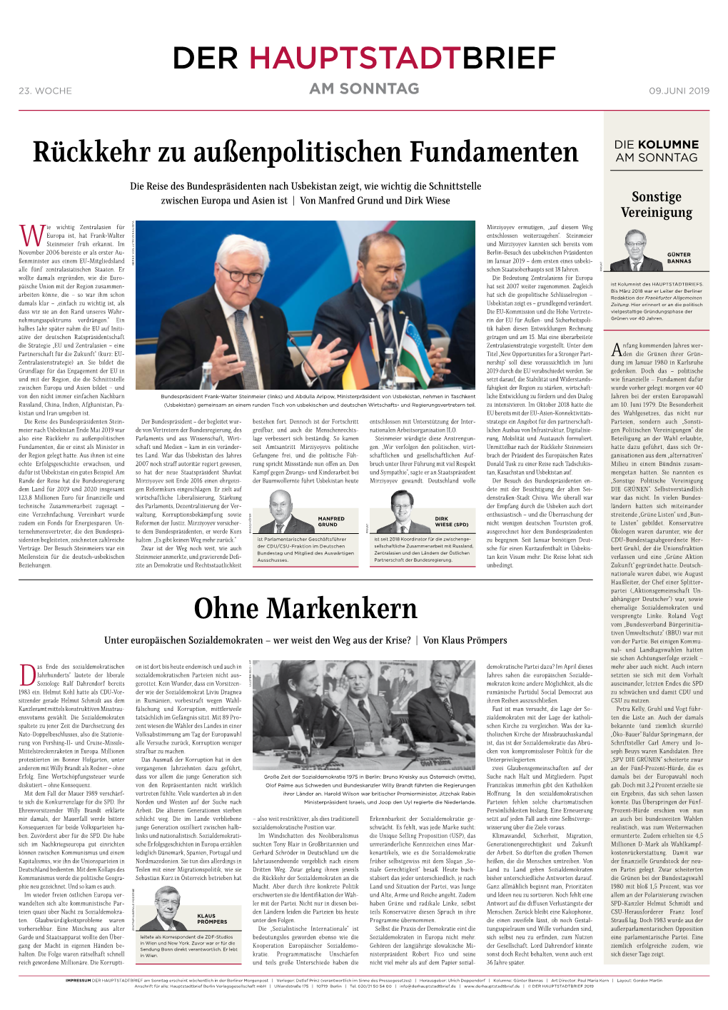 Unter Europäischen Sozialdemokraten – Wer Weist Den Weg Aus Der Krise? | Von Klaus Prömpers Von Der Partie