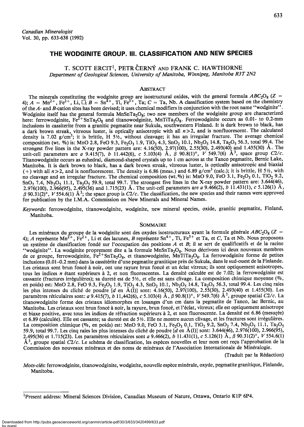 The Wodginite Group. Iii. Classification and New Species