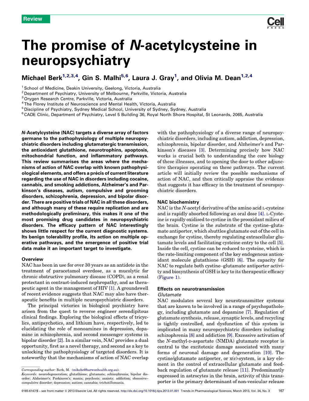 The Promise of N-Acetylcysteine in Neuropsychiatry