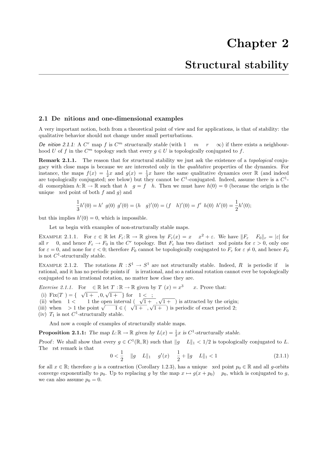 Chapter 2 Structural Stability