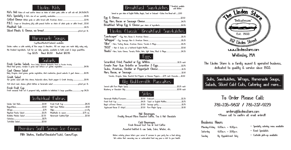 Linden Store Menu-2019.Pdf