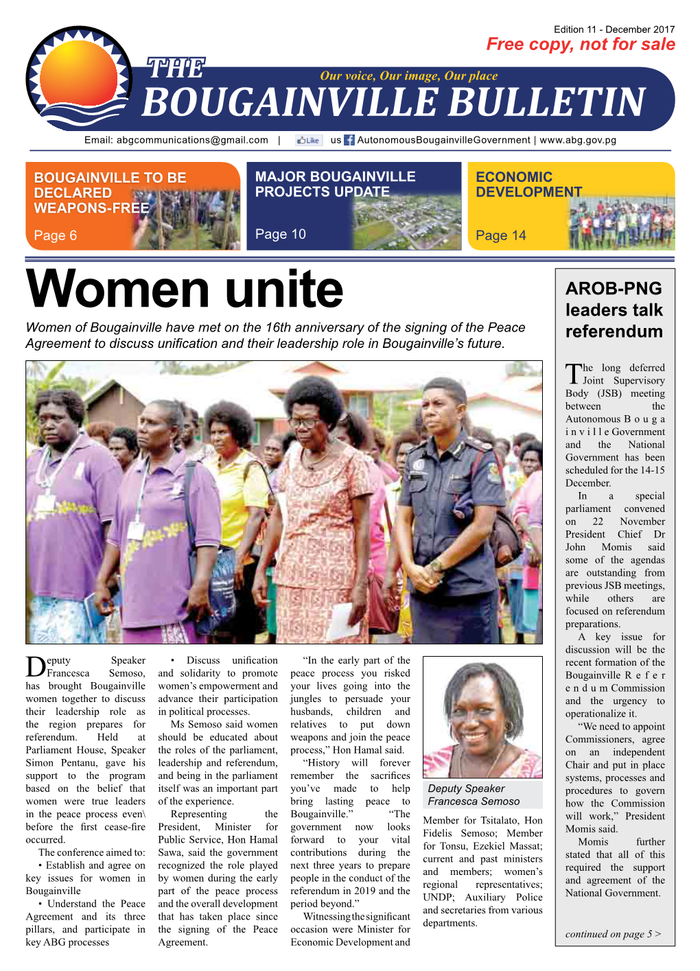 The Bougainville Bulletin Edition 11 2017