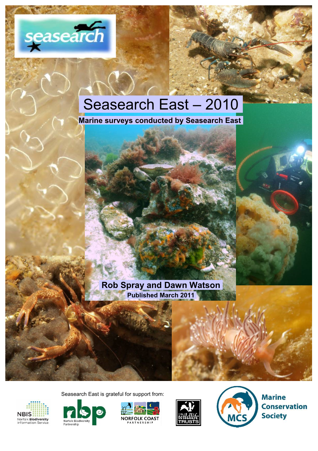 East Anglia Seasearch – 2009 Report