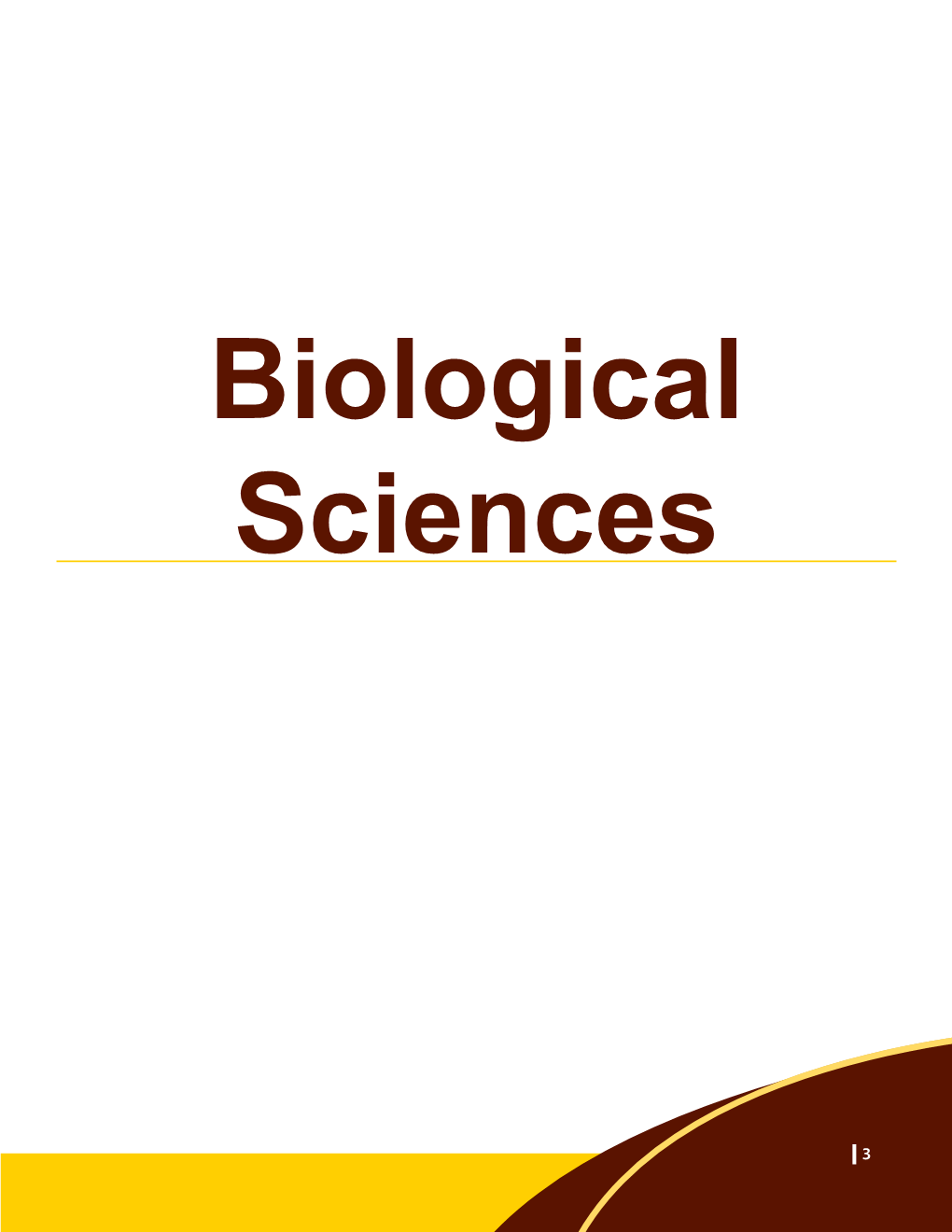 Biological Sciences