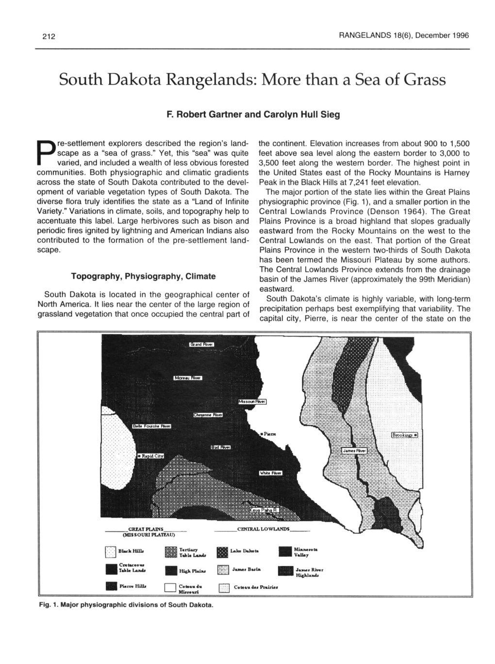 South Dakota Rangelands: More Than a Sea of Grass