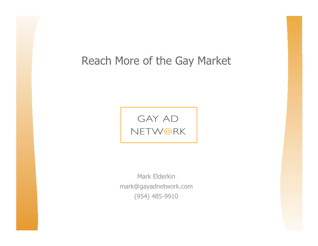 Reach More of the Gay Market