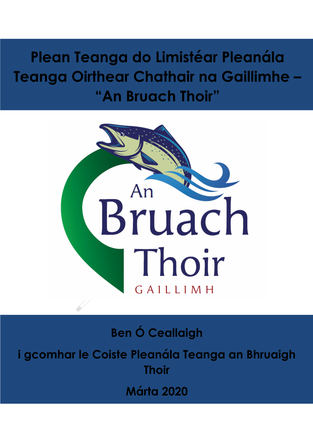 Plean Teanga Do Limistéar Pleanála Teanga Oirthear Chathair Na Gaillimhe – “An Bruach Thoir”