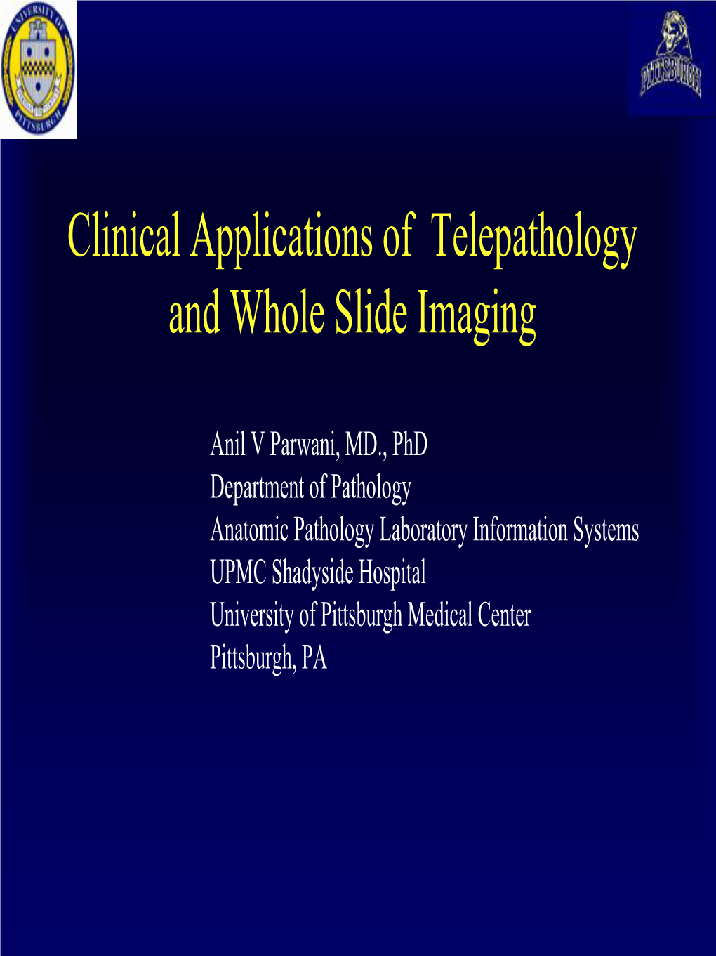 Clinical Applications of Telepathology and Whole Slide Imaging