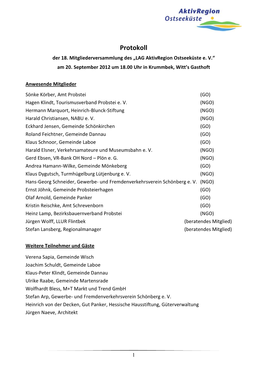 18.-Mitgliederversammlung Protokoll