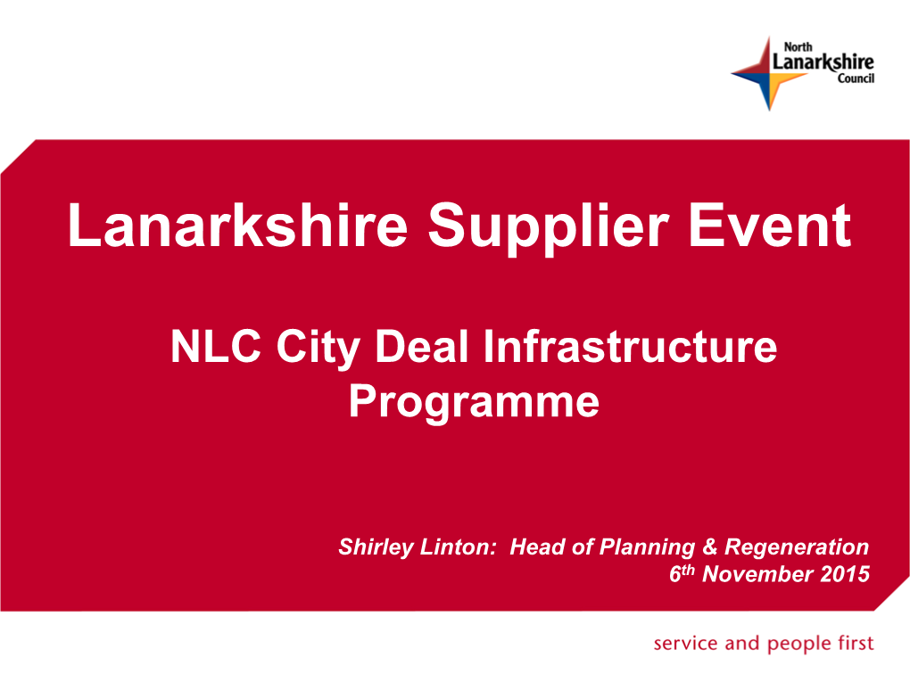 Lanarkshire Supplier Event