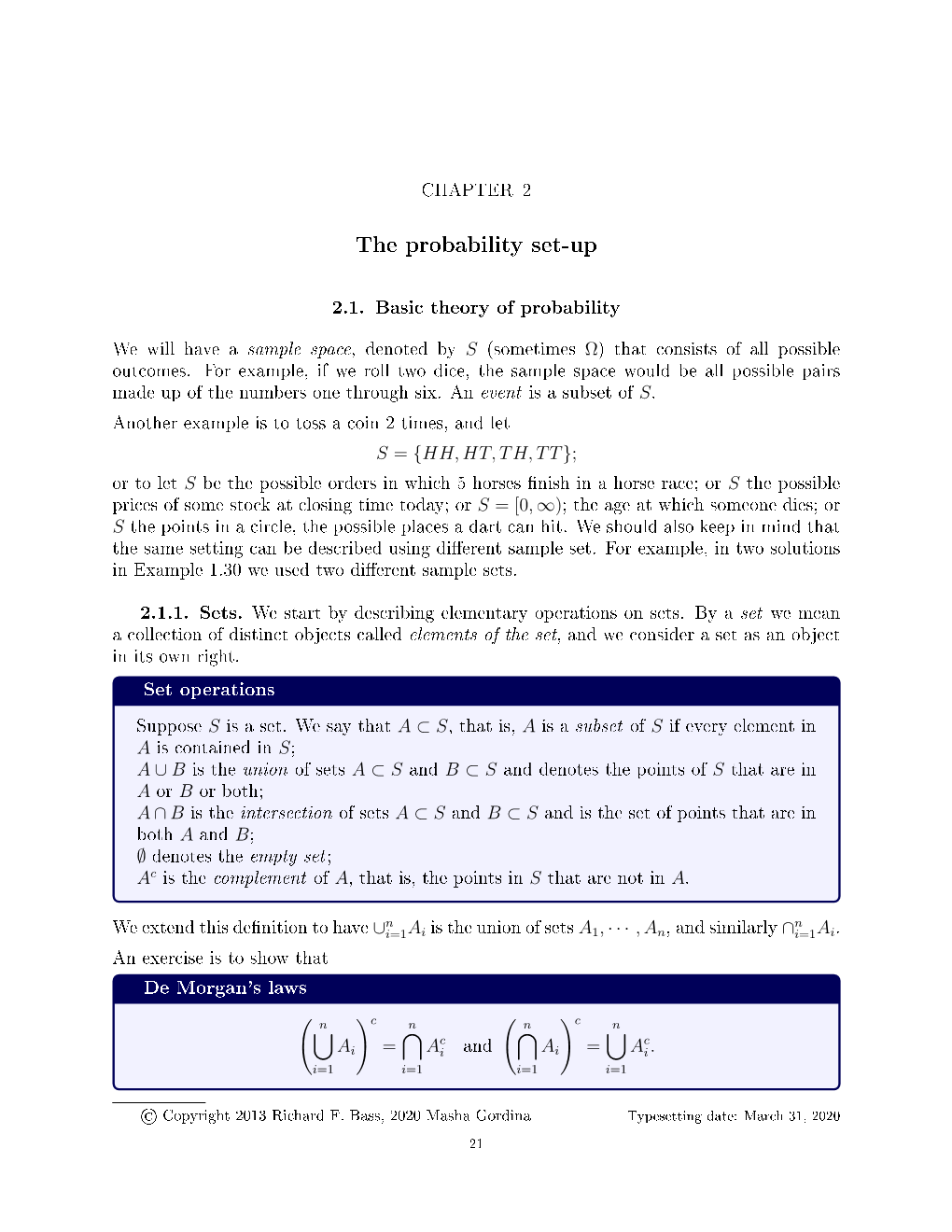 The Probability Set-Up.Pdf