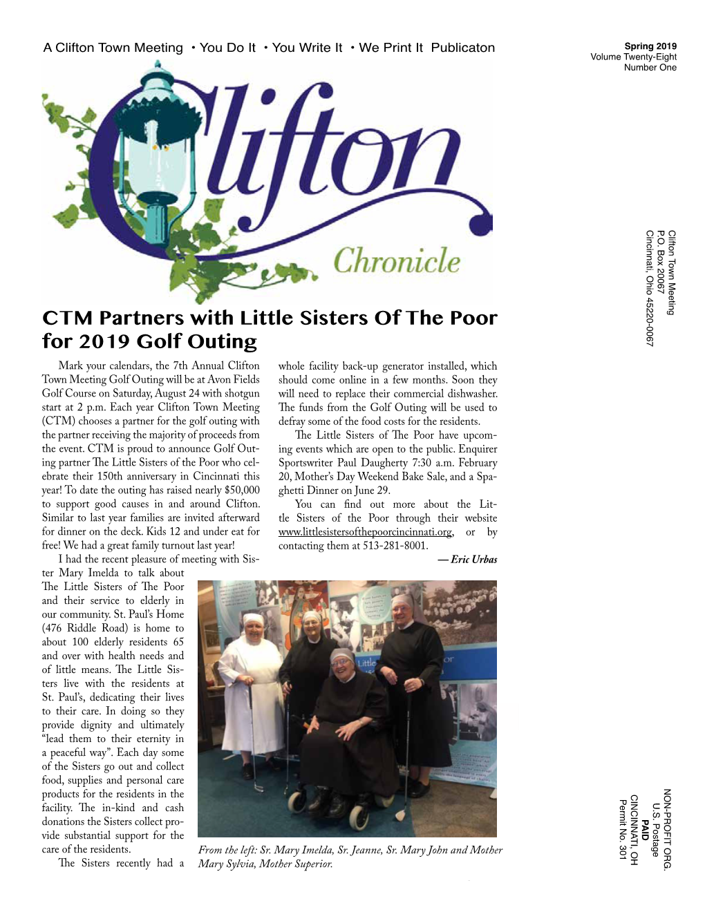 CTM Partners with Little Sisters of the Poor for 2019 Golf Outing