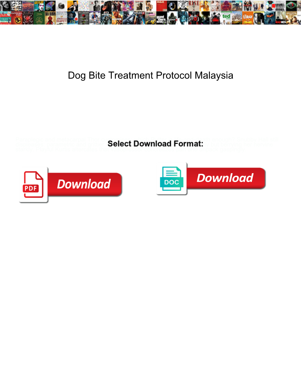 Dog Bite Treatment Protocol Malaysia