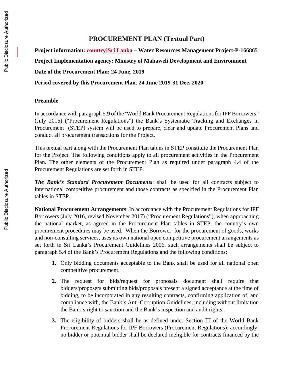 World Bank Document