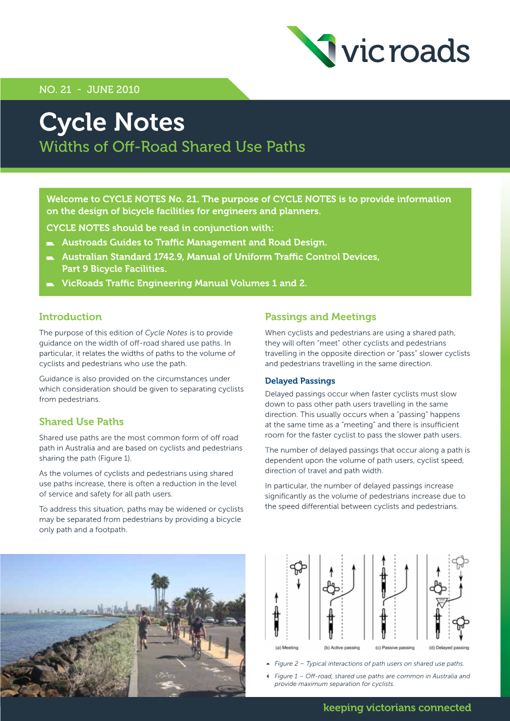 Cycle Notes Widths of Off-Road Shared Use Paths