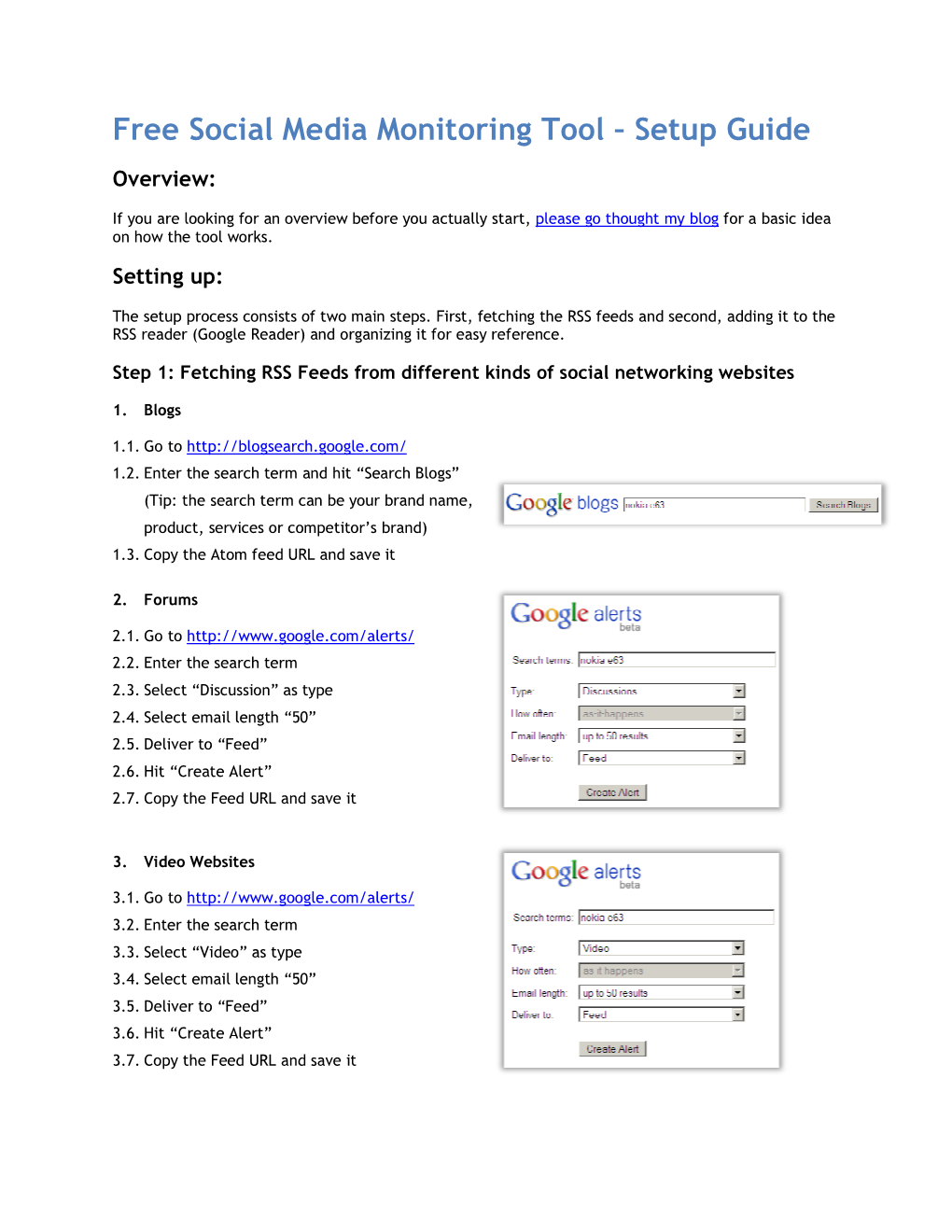 Free Social Media Monitoring Tool ² Setup Guide