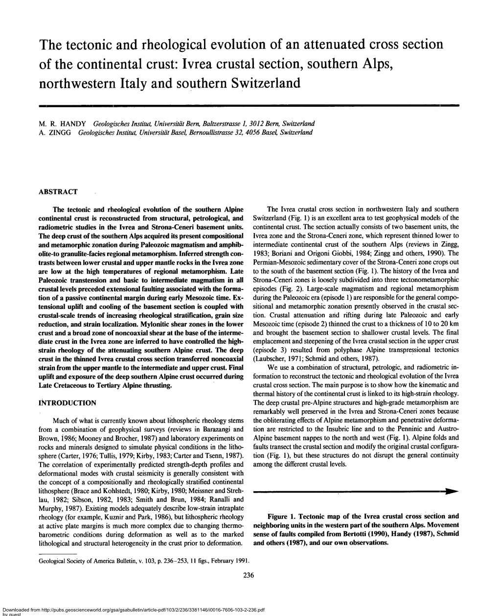 The Tectonic and Rheological Evolution of An