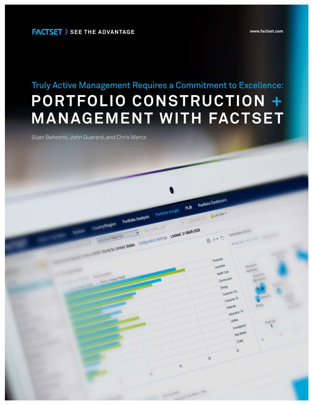 Portfolio Construction + Management with Factset