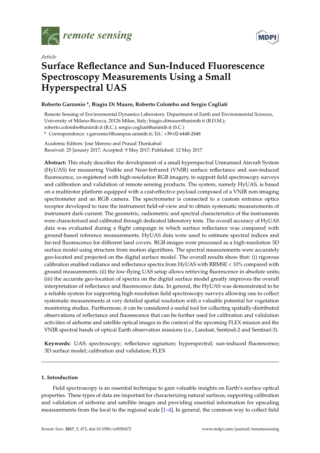 Surface Reflectance and Sun-Induced Fluorescence