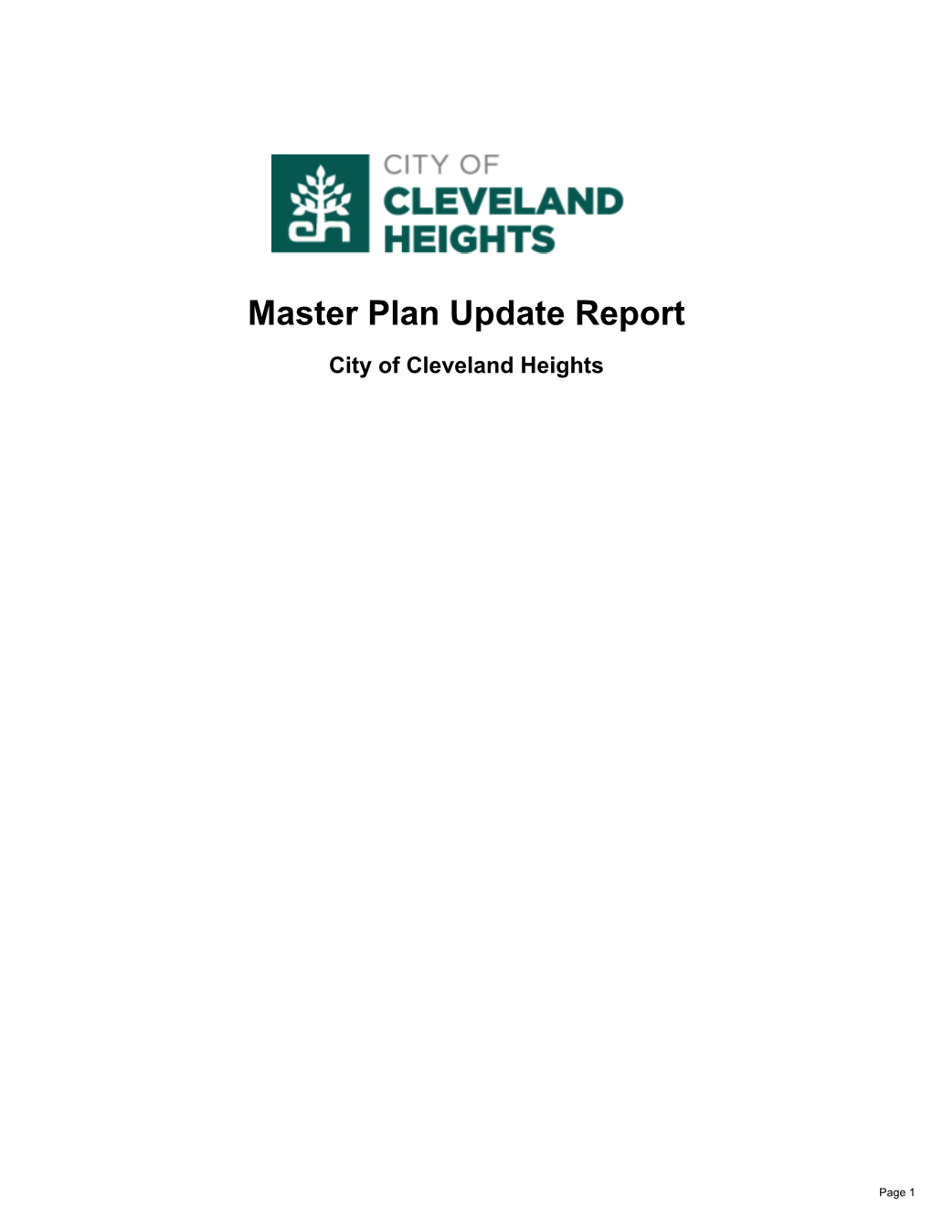 This Report Covers Updates to Cleveland