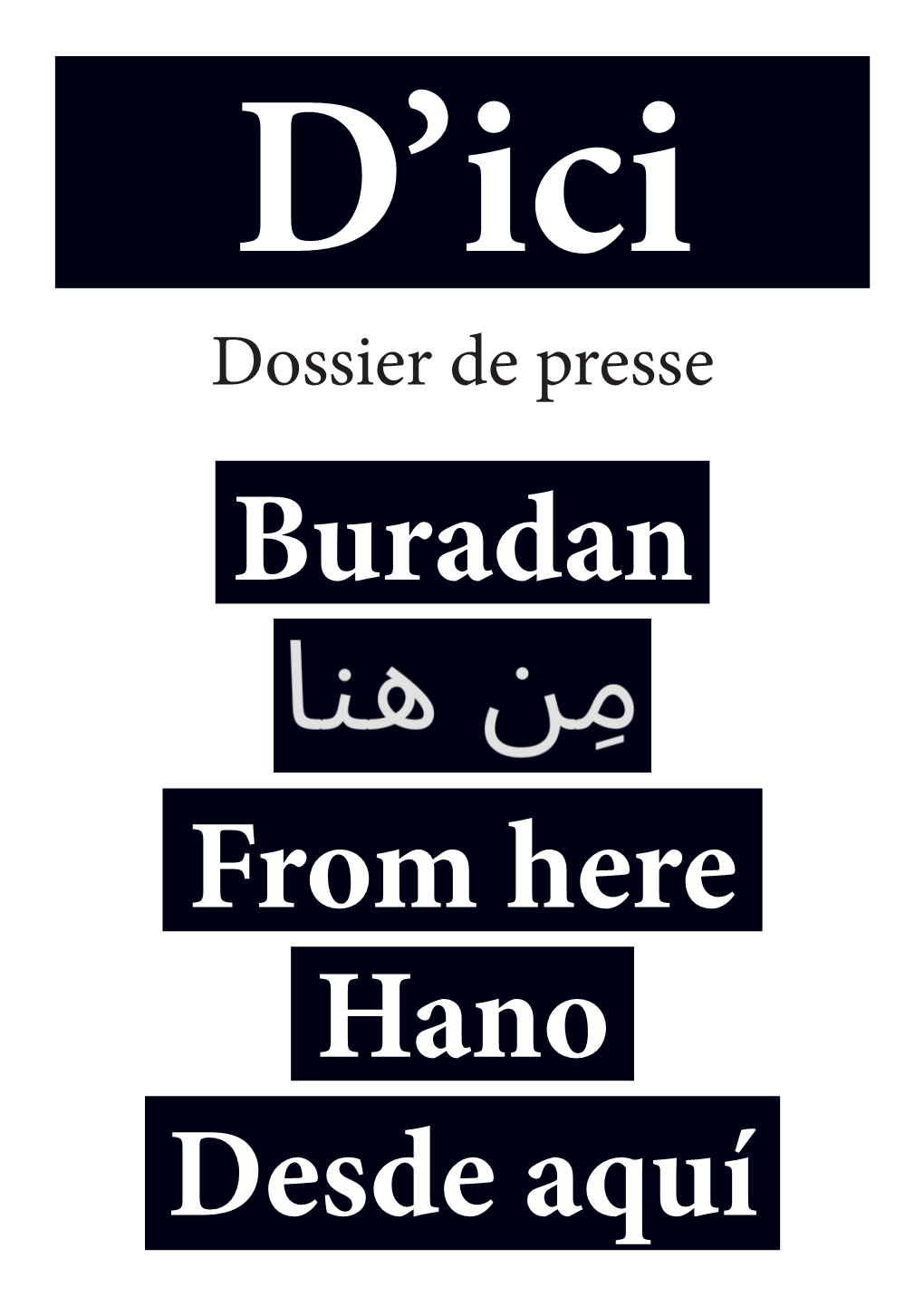 Dossier De Presse Buradan