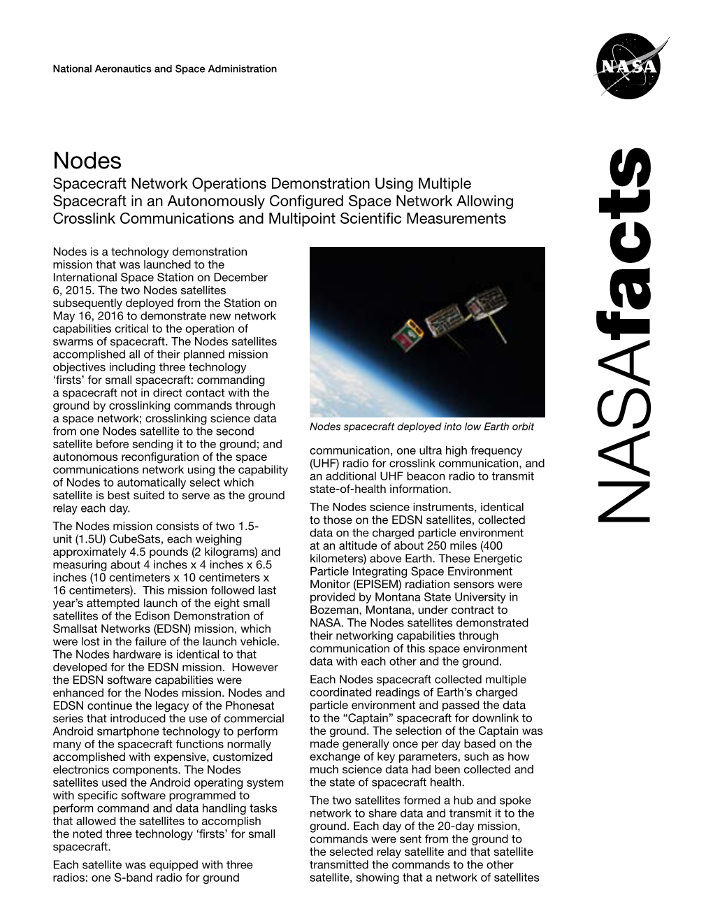 Spacecraft Network Operations Demonstration Using