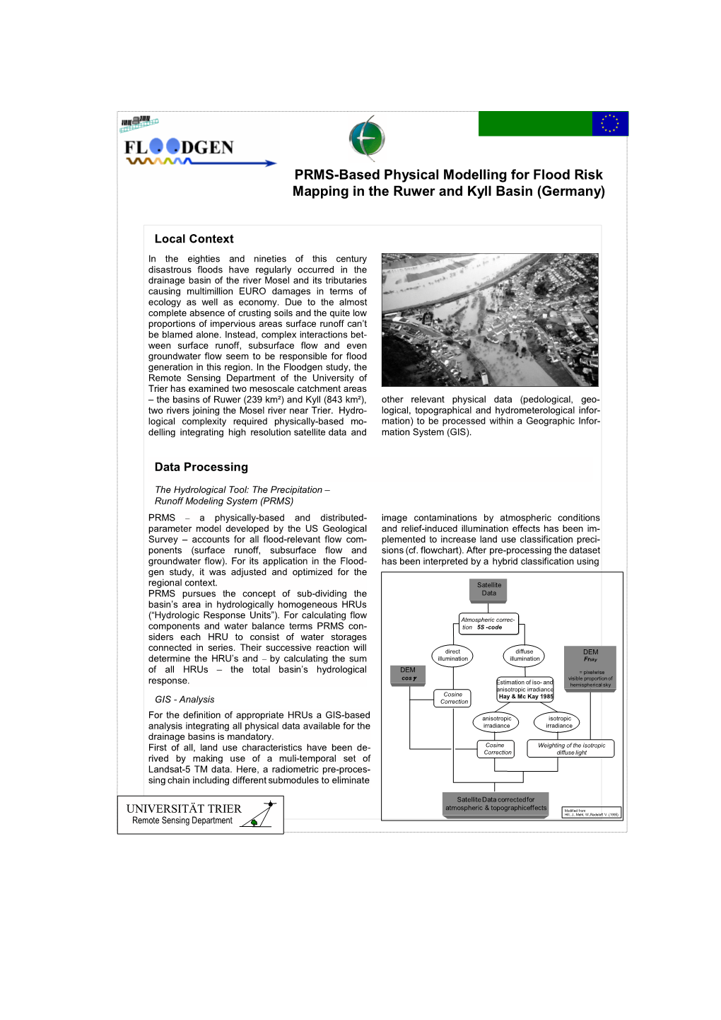 PRMS-Based Physical Modelling for Flood Risk Mapping in the Ruwer and Kyll Basin (Germany)